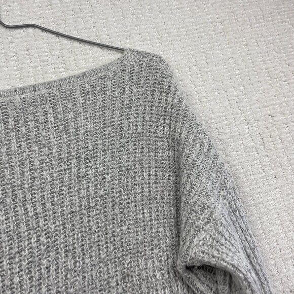 JDY Jacqueline De young Crochet knitted long sleeve Light Grey Jumper Women Sz S - Picture 15 of 15